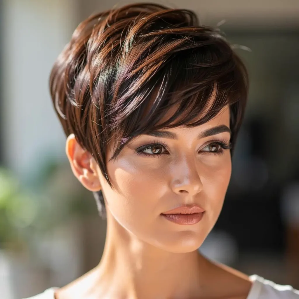 2. Long Pixie with Volume
