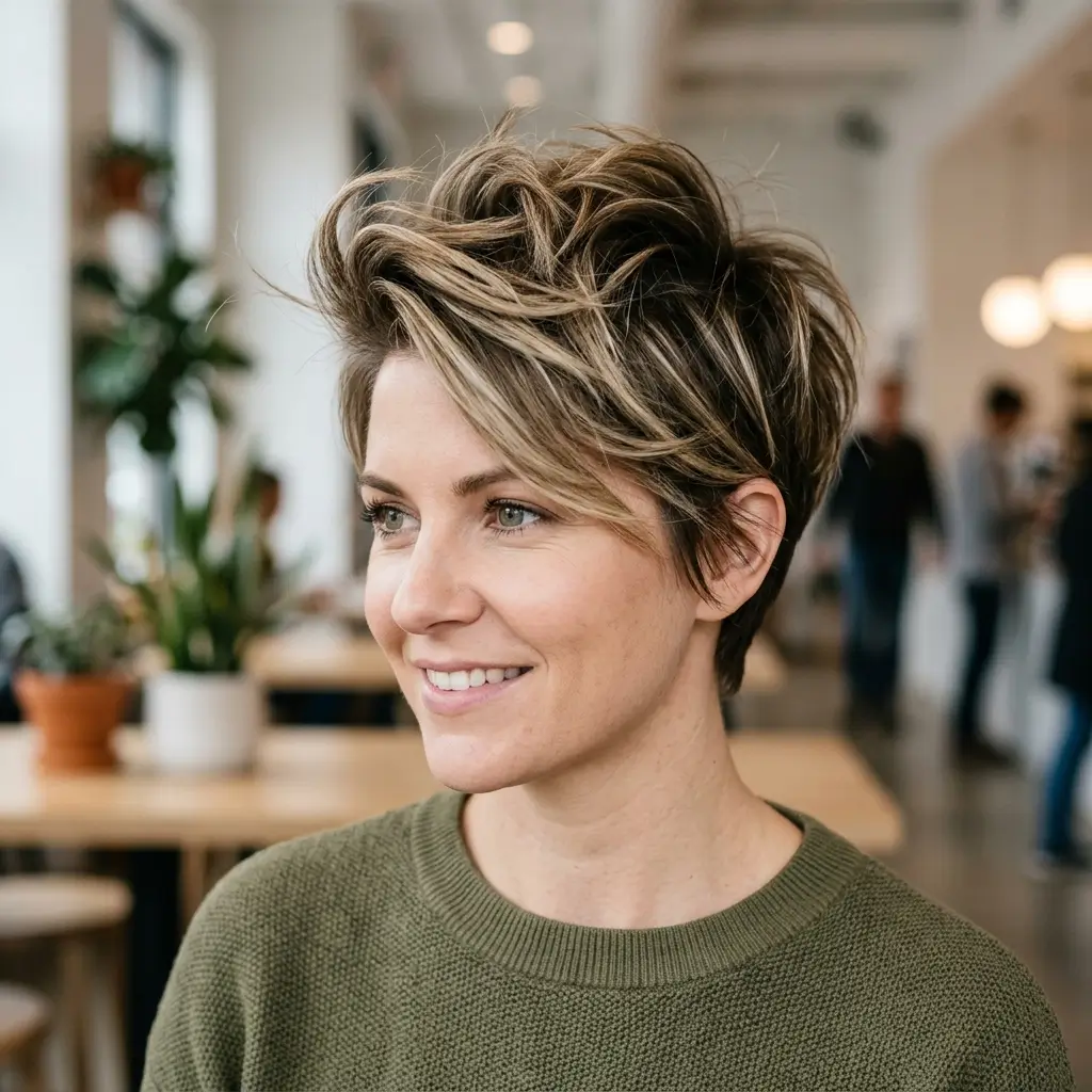 3. Pixie Cut with Volume