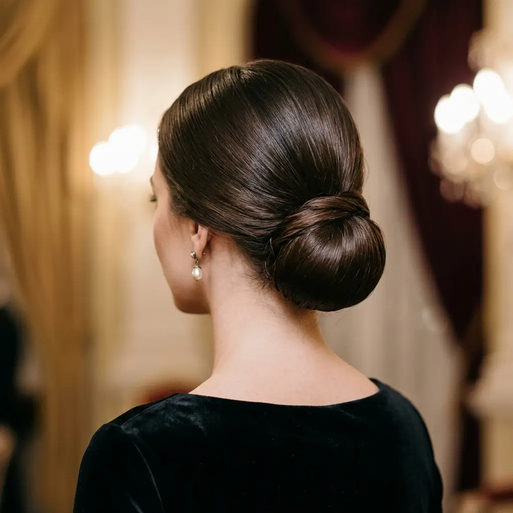 4. Classic Chignon (Graceful and Polished)