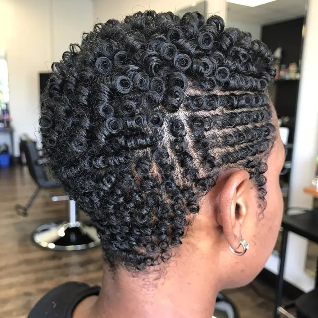4. Finger Coils Style
