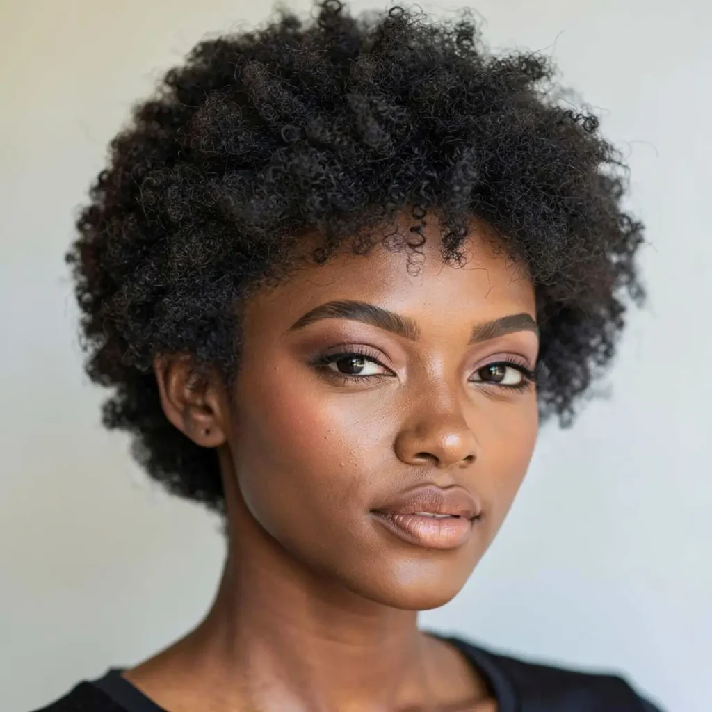 5. Short Afro with Shape