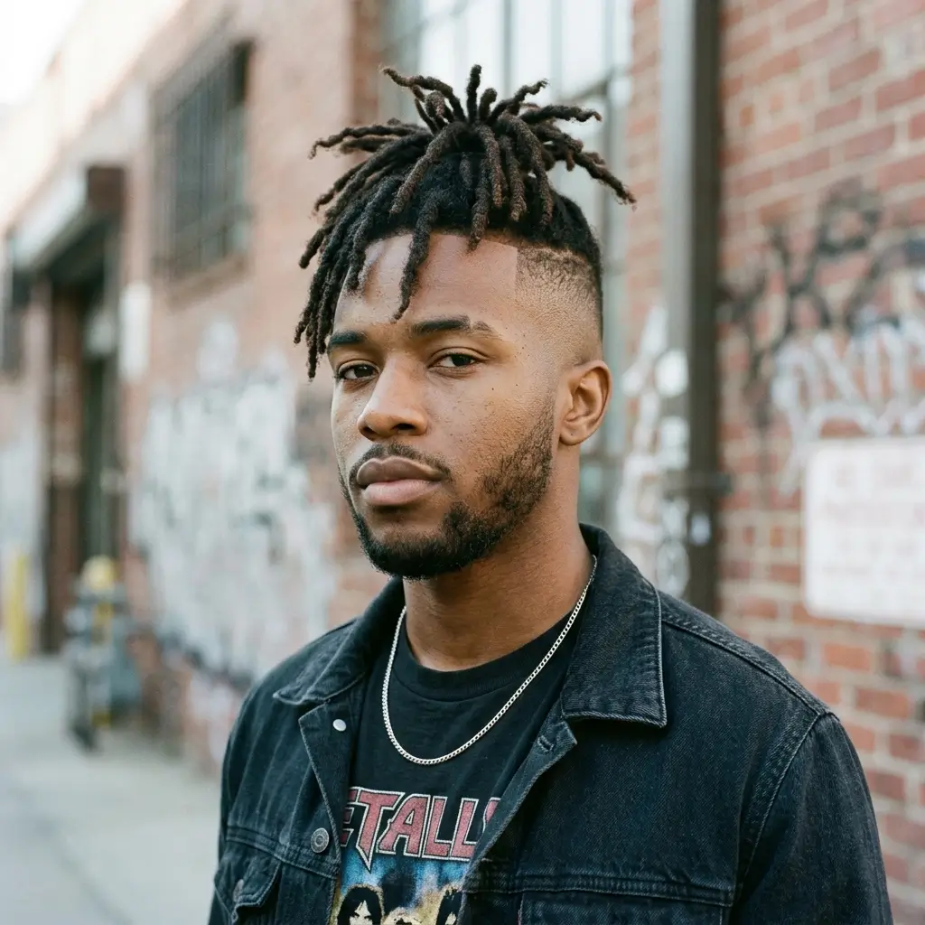 5. Short Dreads with Undercut (Edgy and Bold)