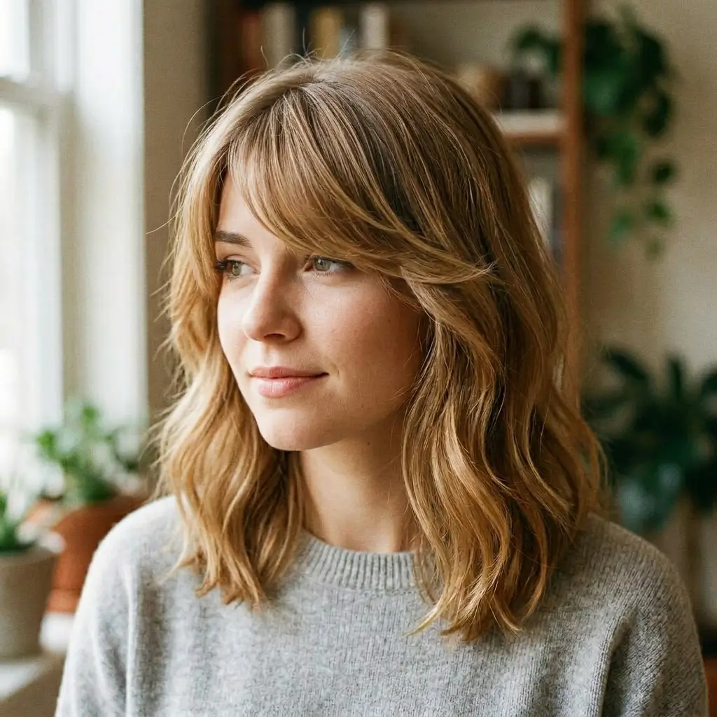 5. Side Swept Bangs