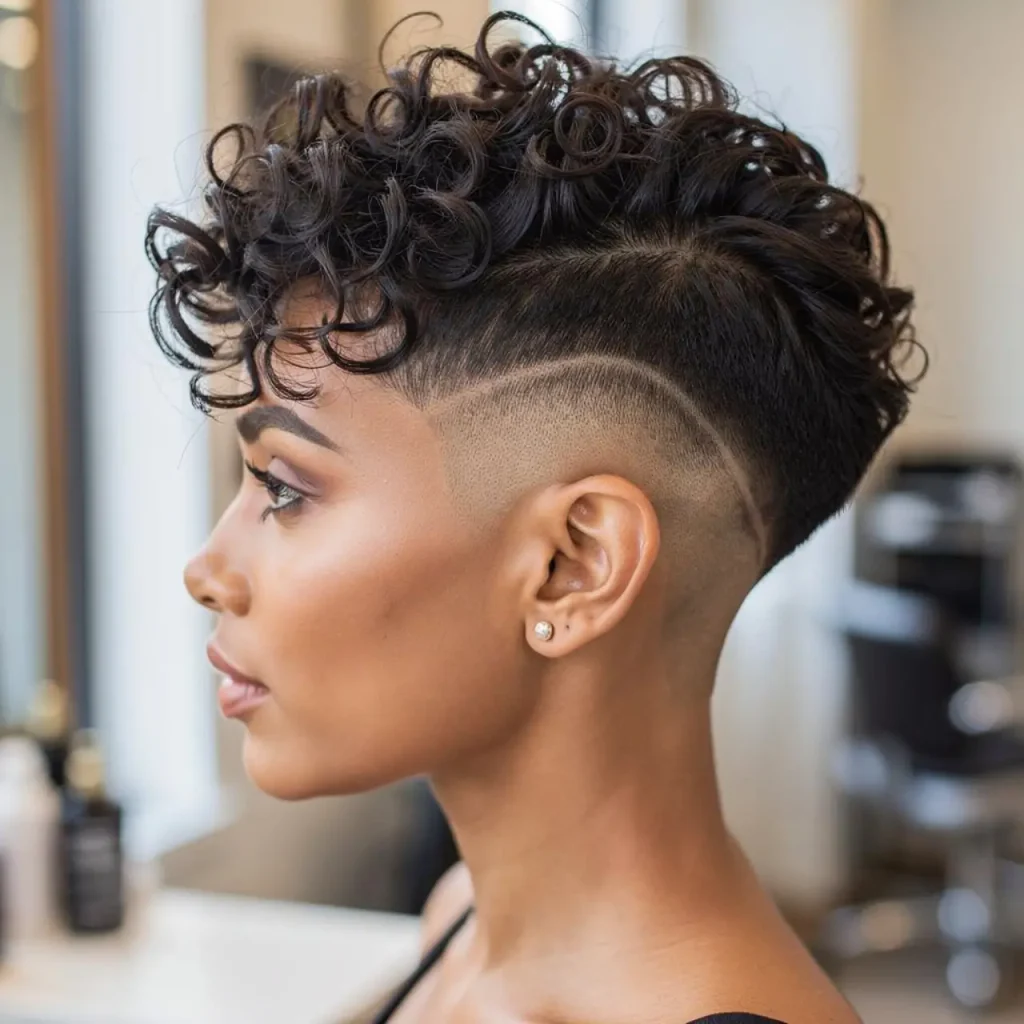 7. Curly Pixie Cut