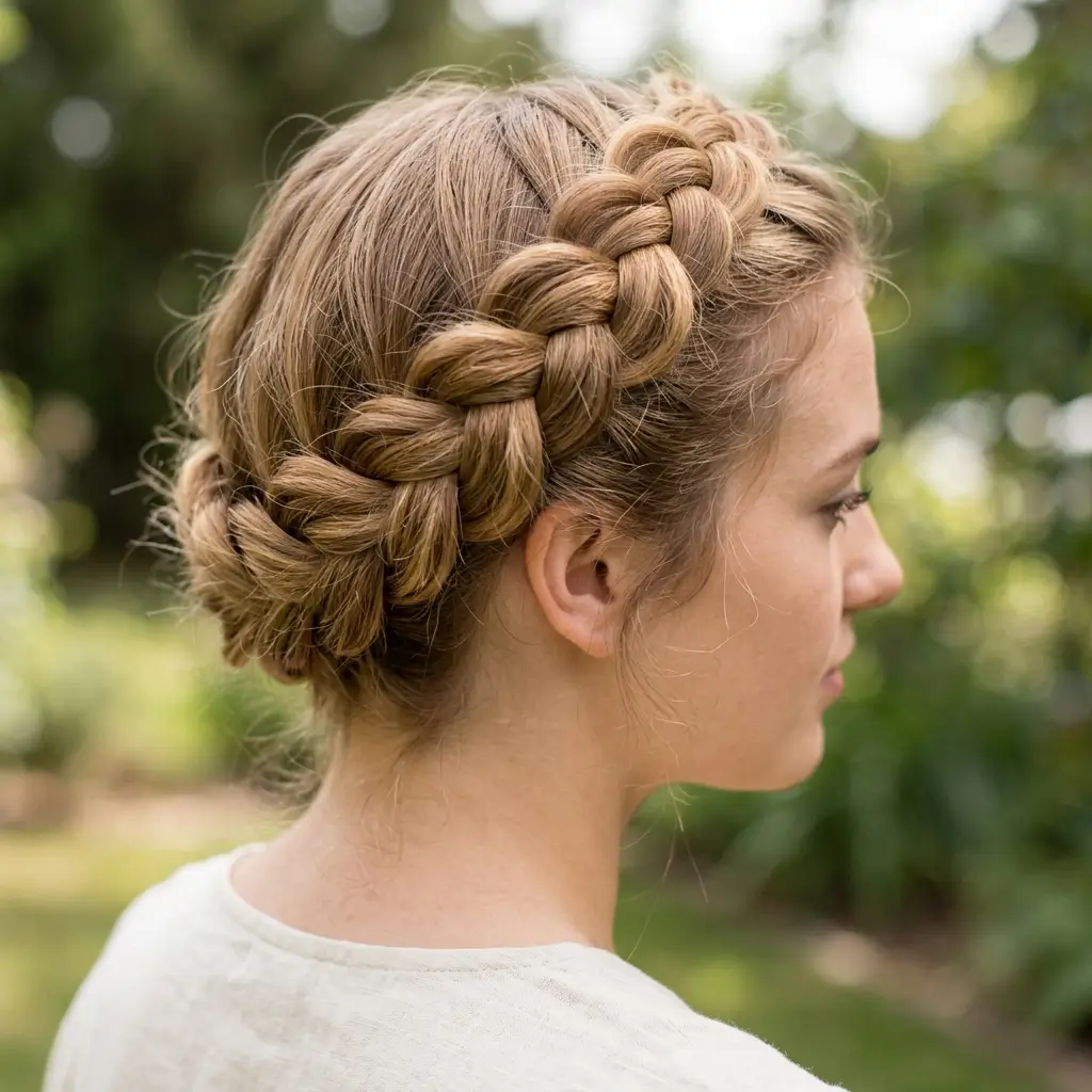 8. Braided Crown (Detailed Volume)