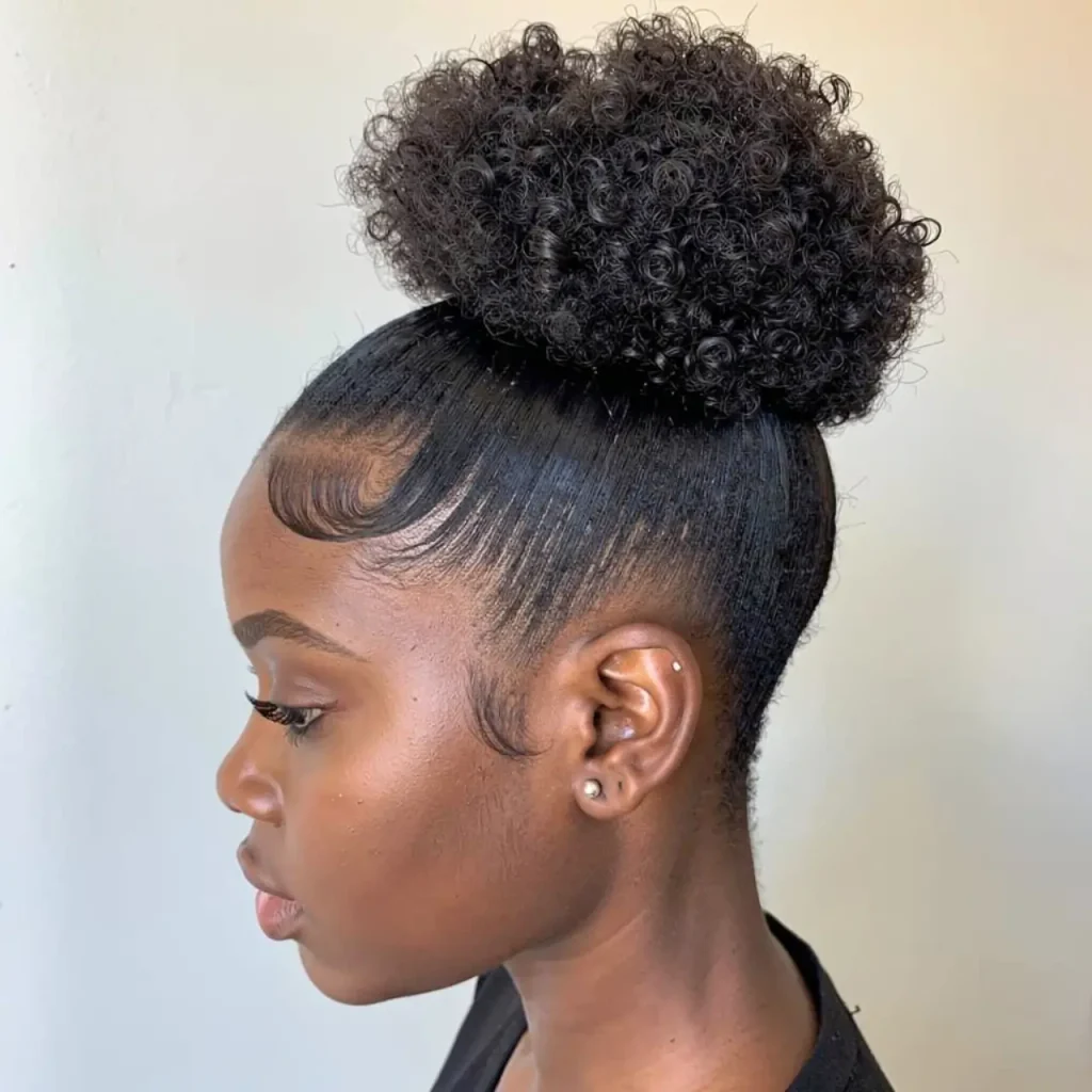 8. Short Natural Puff