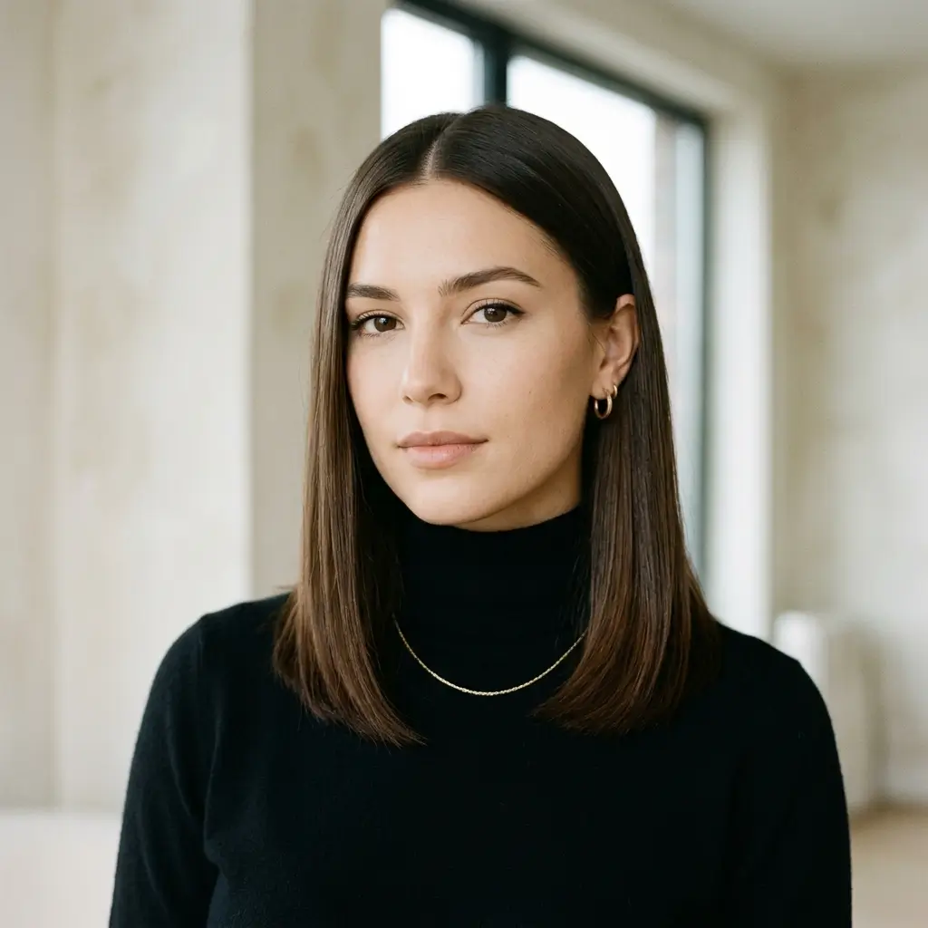 8. Sleek Straight Style (Minimal and Classy)