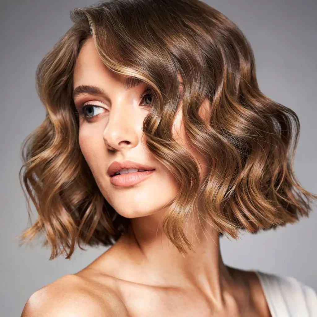 8. Wavy Bob