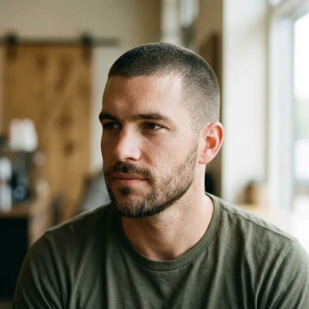 Buzz Cut Simple and Masculine