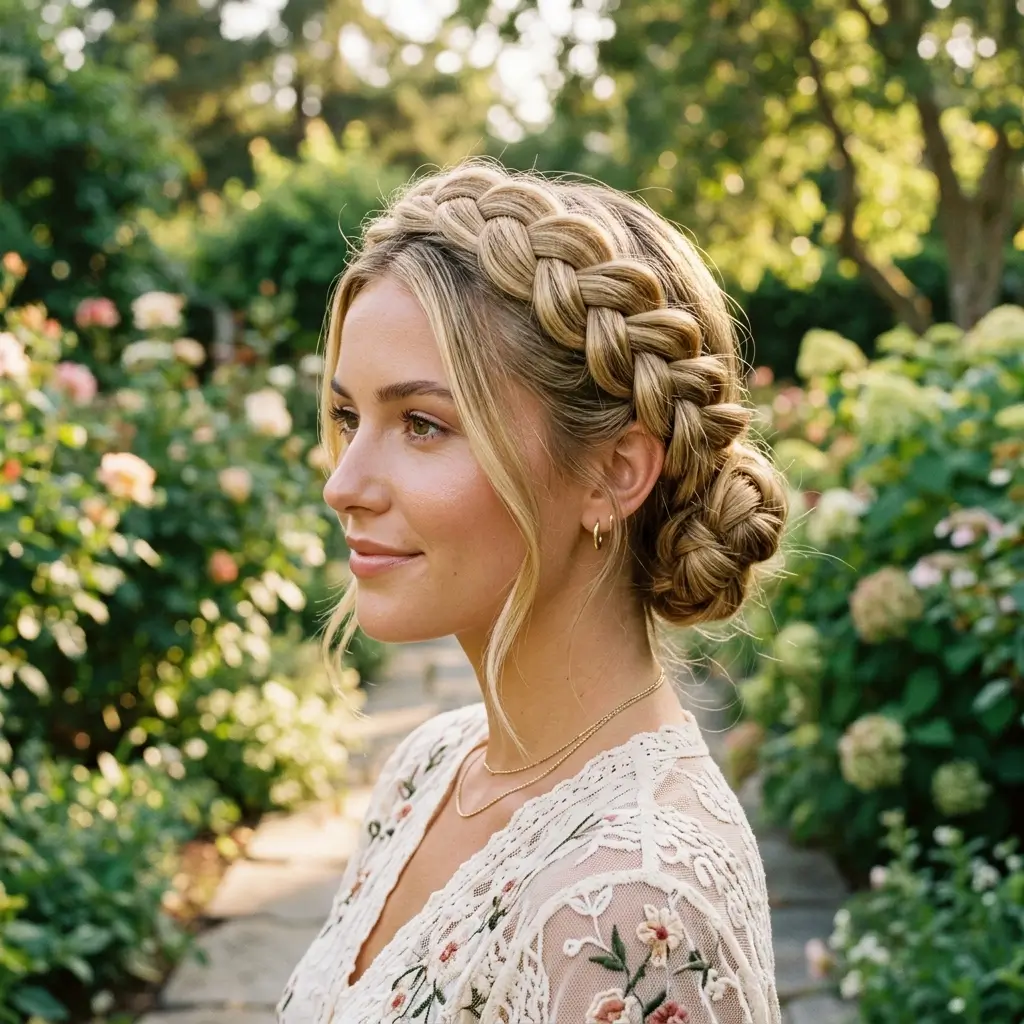 Dutch Braid Crown