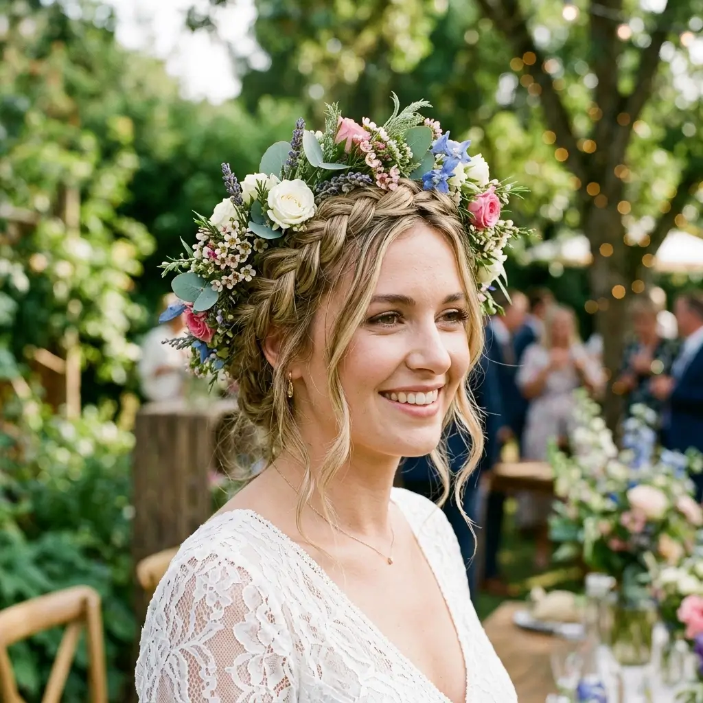 Floral Braided Crown