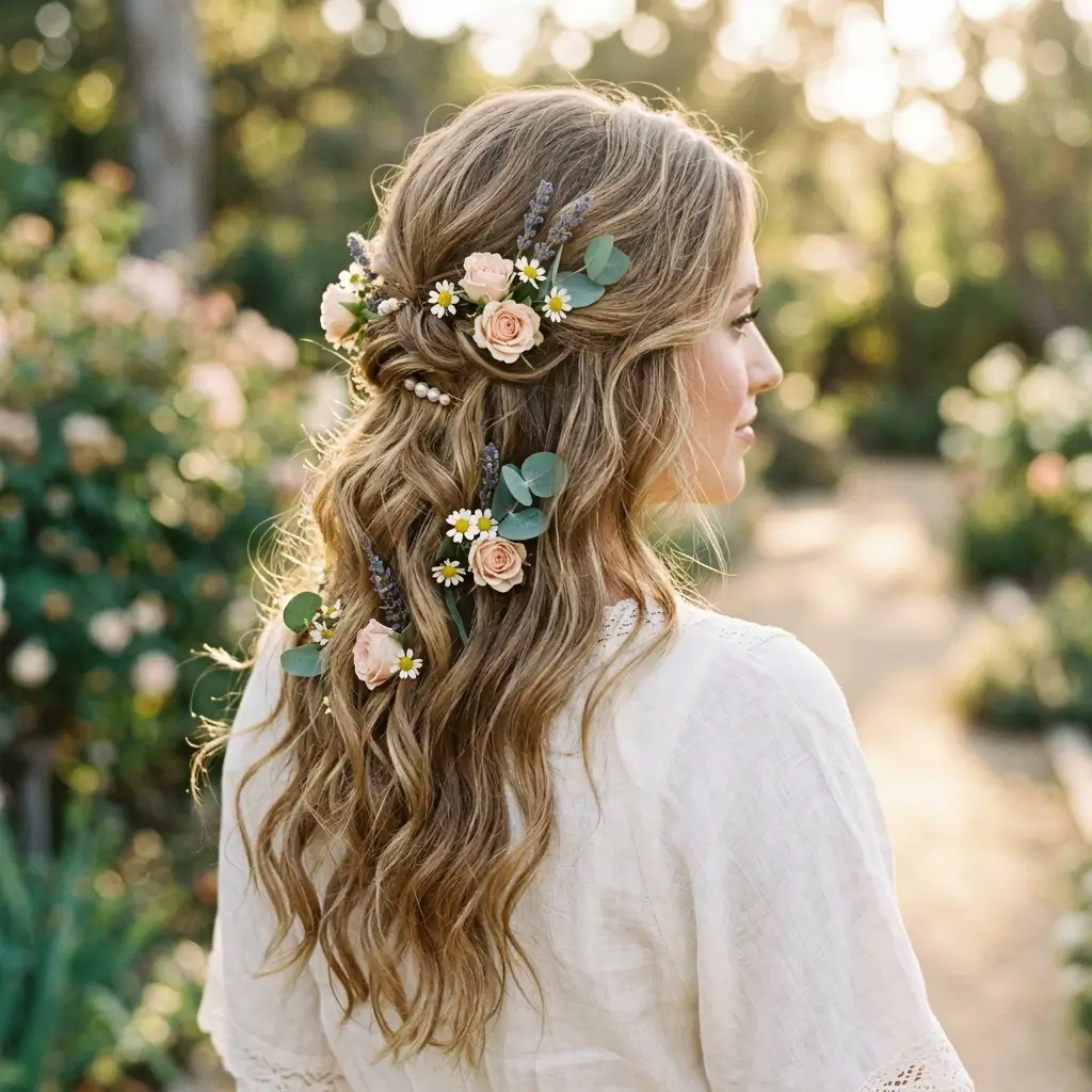 Floral Pinned Waves
