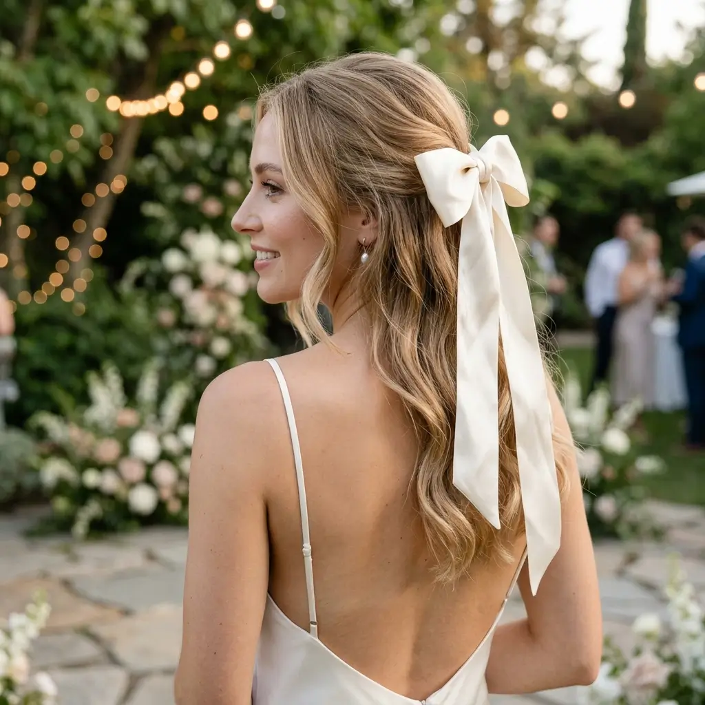 Half Up Ribbon Bow
