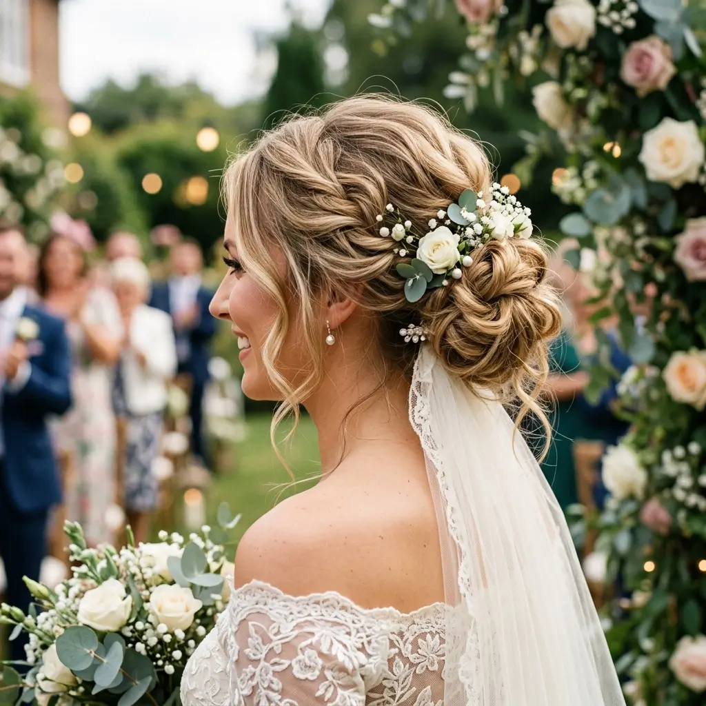 Messy Bridal Bun