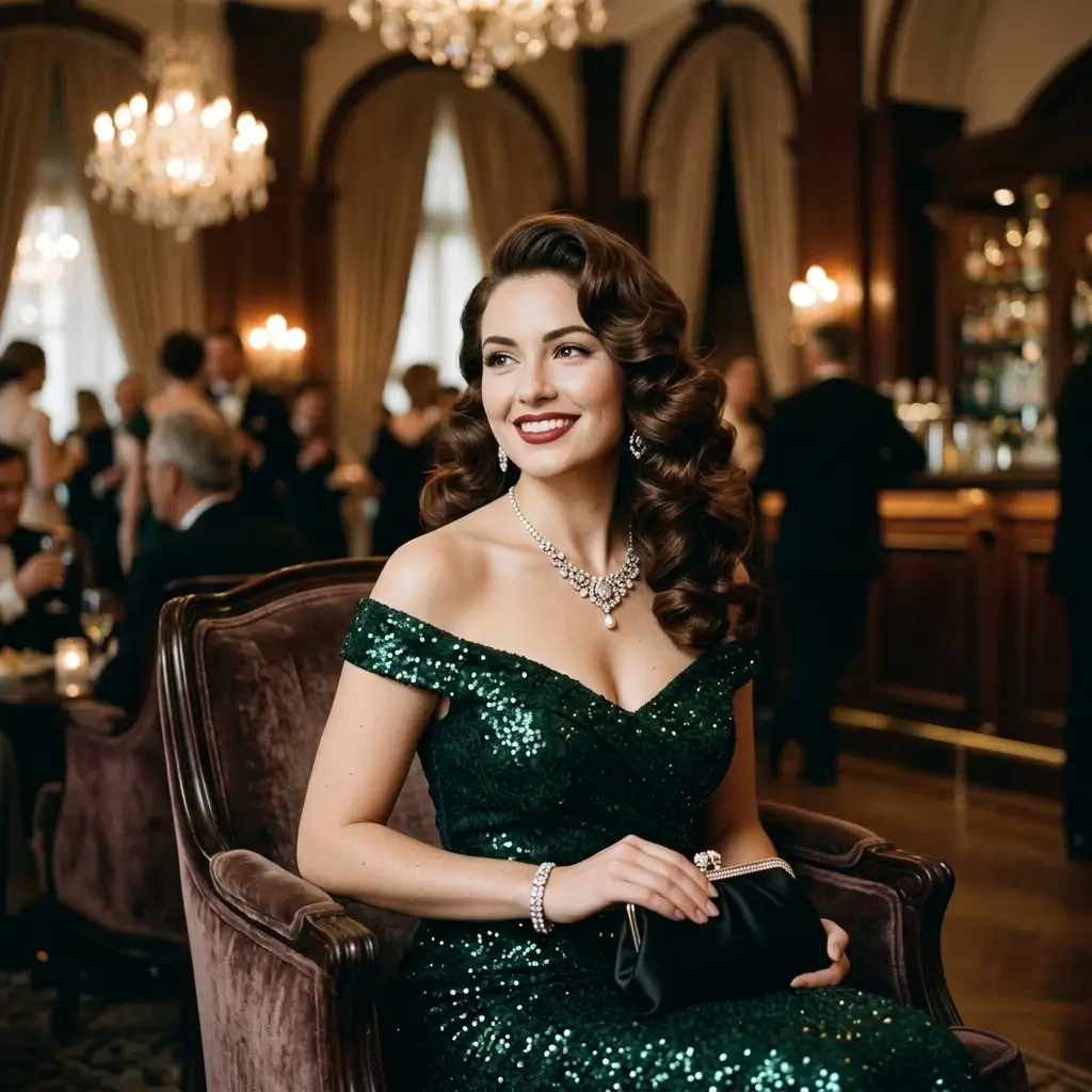 Old Hollywood Curls