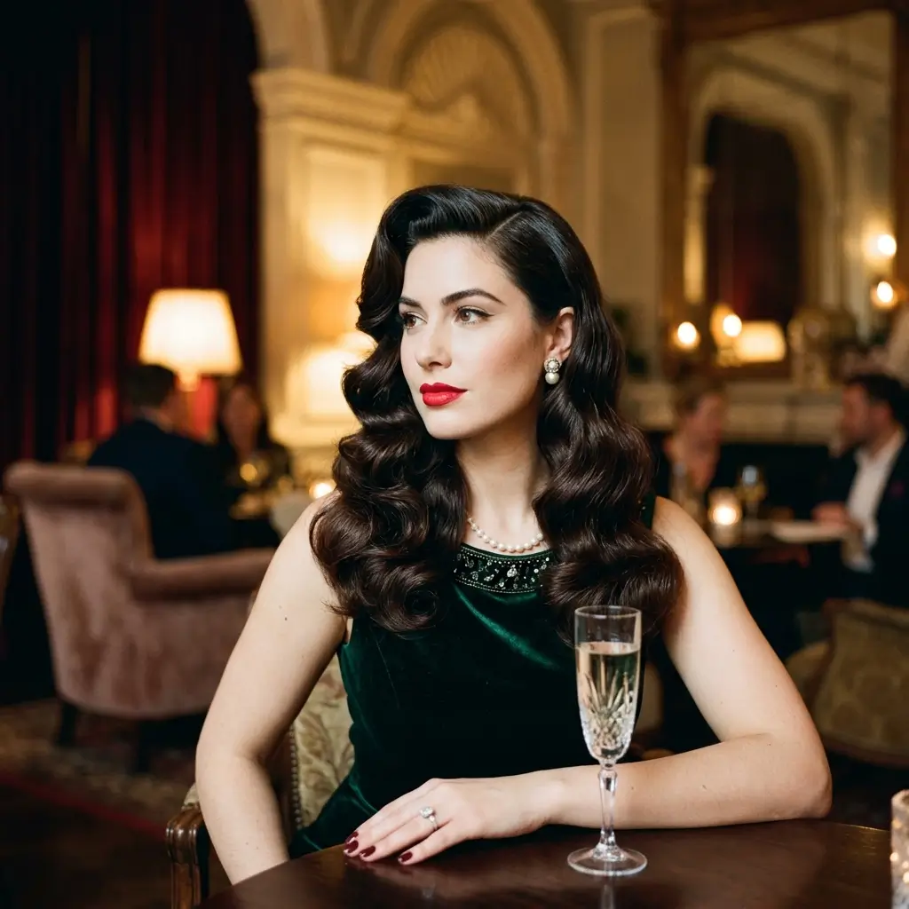 Old Hollywood Side Wave