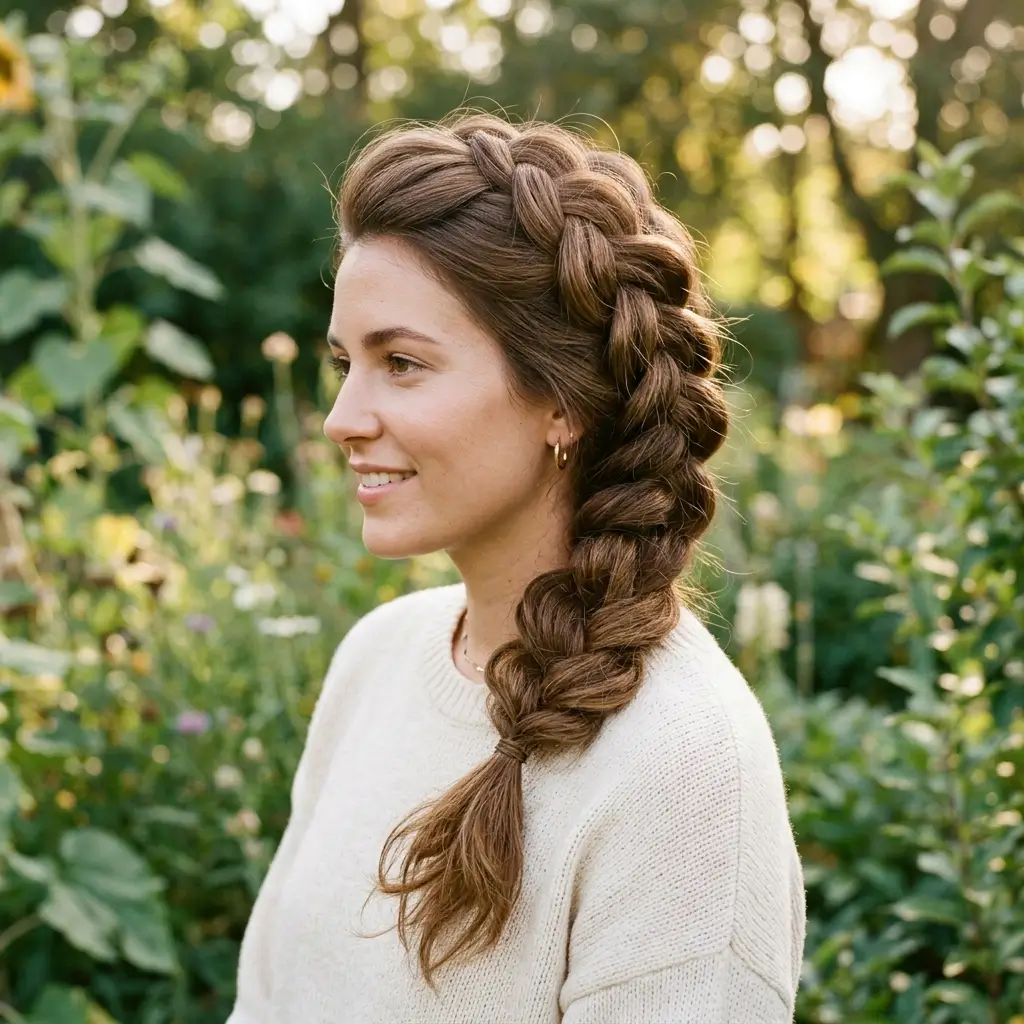 Side Braid With Volume