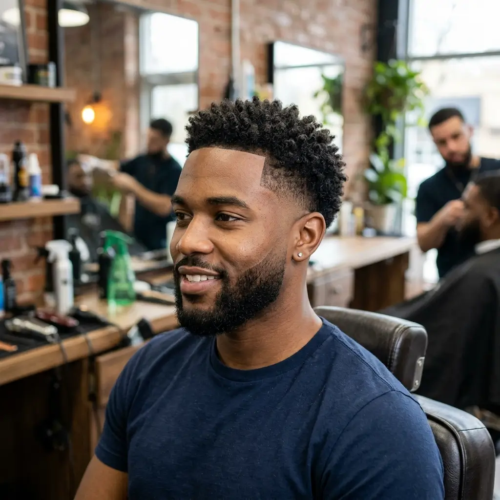 Taper Fade with Natural Texture Balanced and Clean