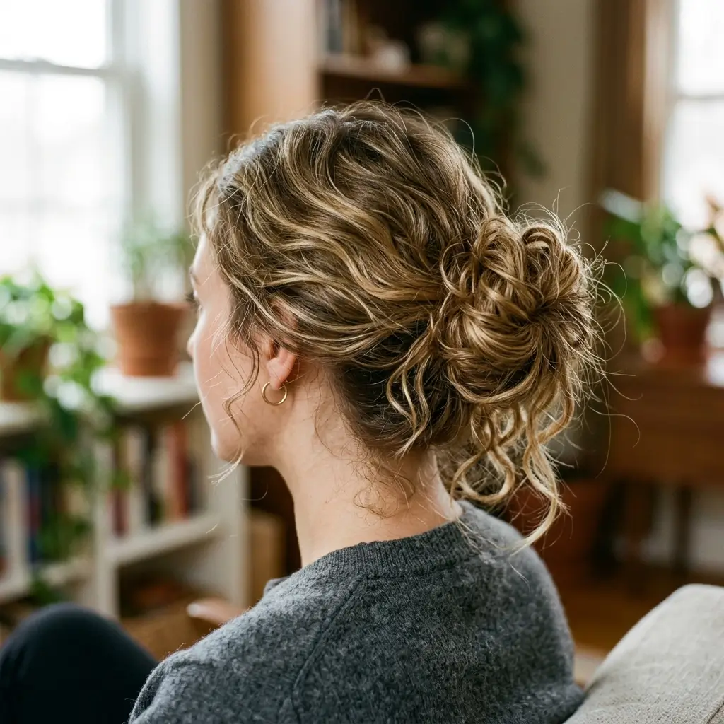 Textured Messy Bun