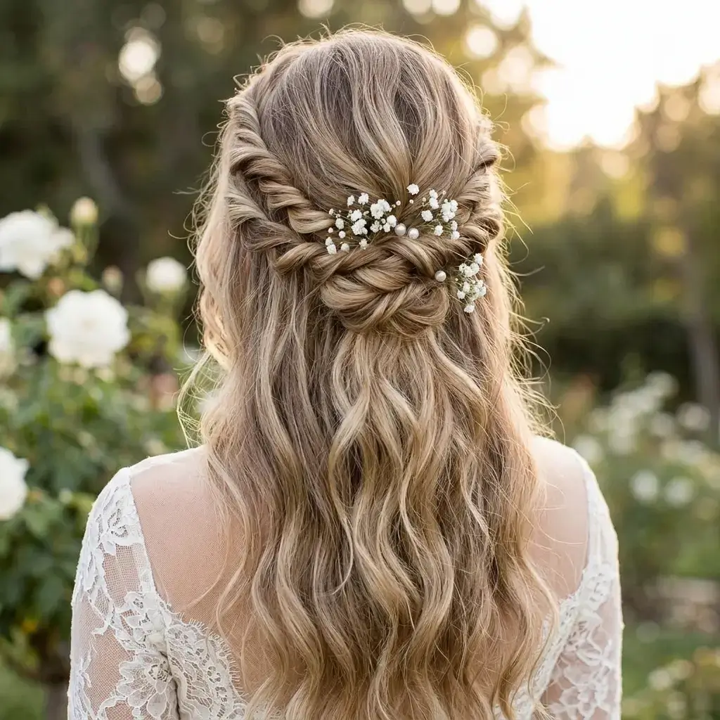 Twisted Half Up Updo