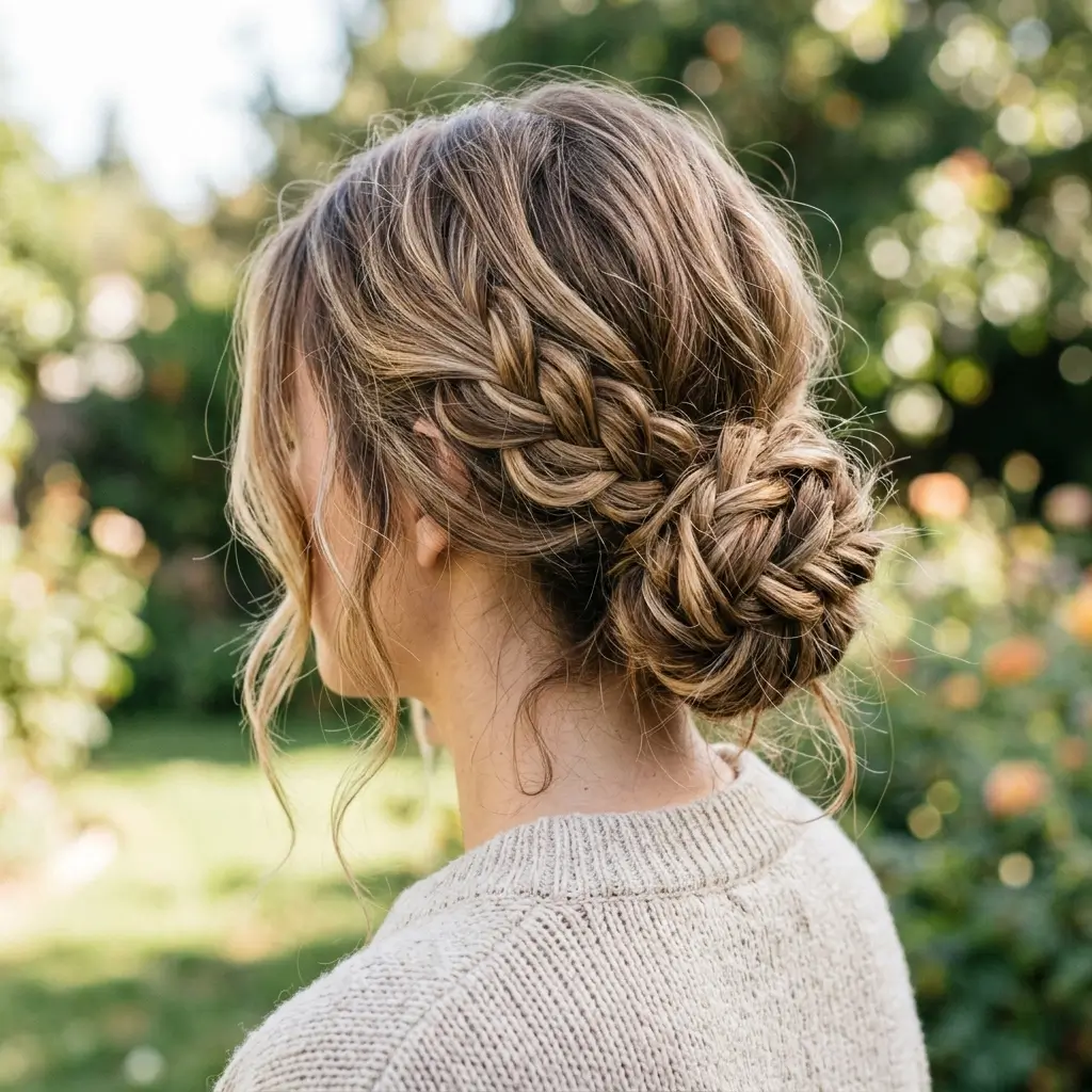 Undone Braided Bun
