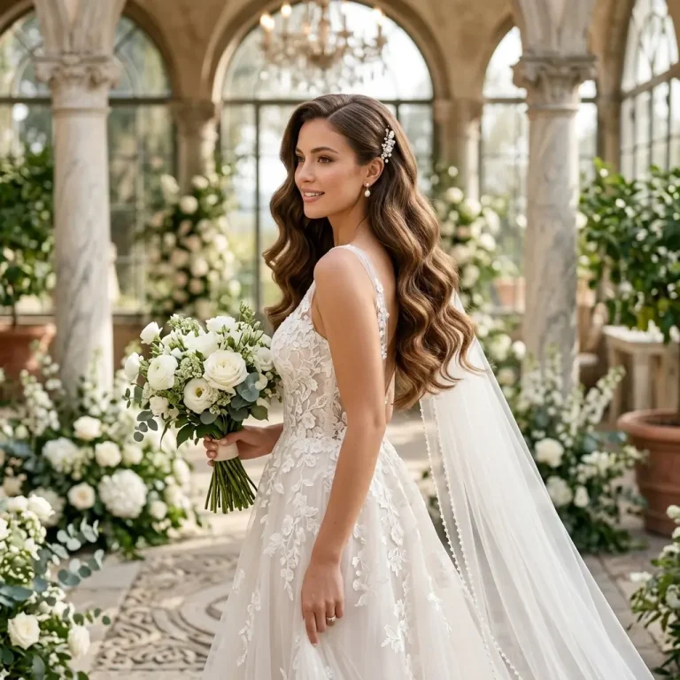 wedding hairstyles for long hair down