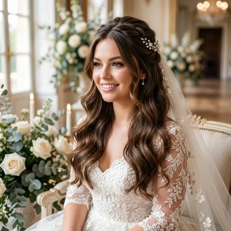 wedding hairstyles for round faces