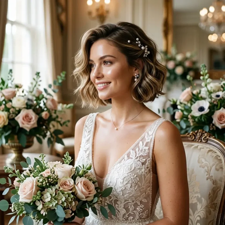 wedding hairstyles for short thin hair